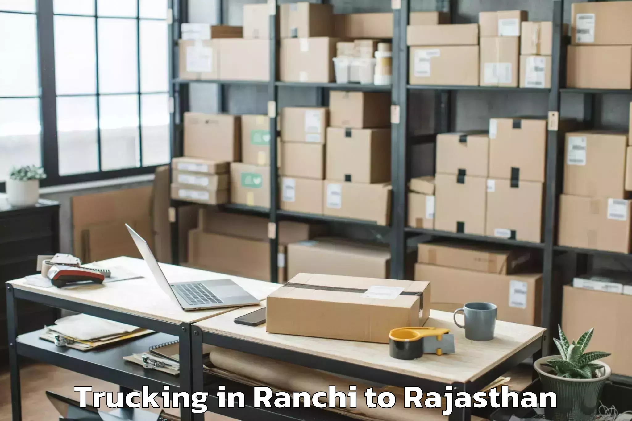 Ranchi to Abhilashi University Jaipur Trucking